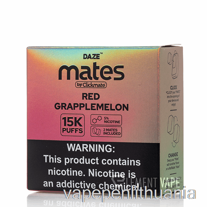 7 Daze Mate Ankštys Red Grapplemelon Vape Skystis